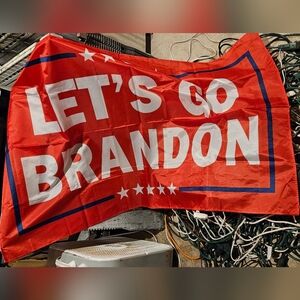 Red Let's Go Brandon Flag